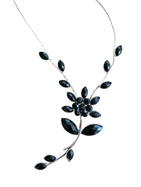 Nätt halsband med blomma