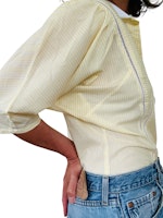 Vintage gulrandig blus
