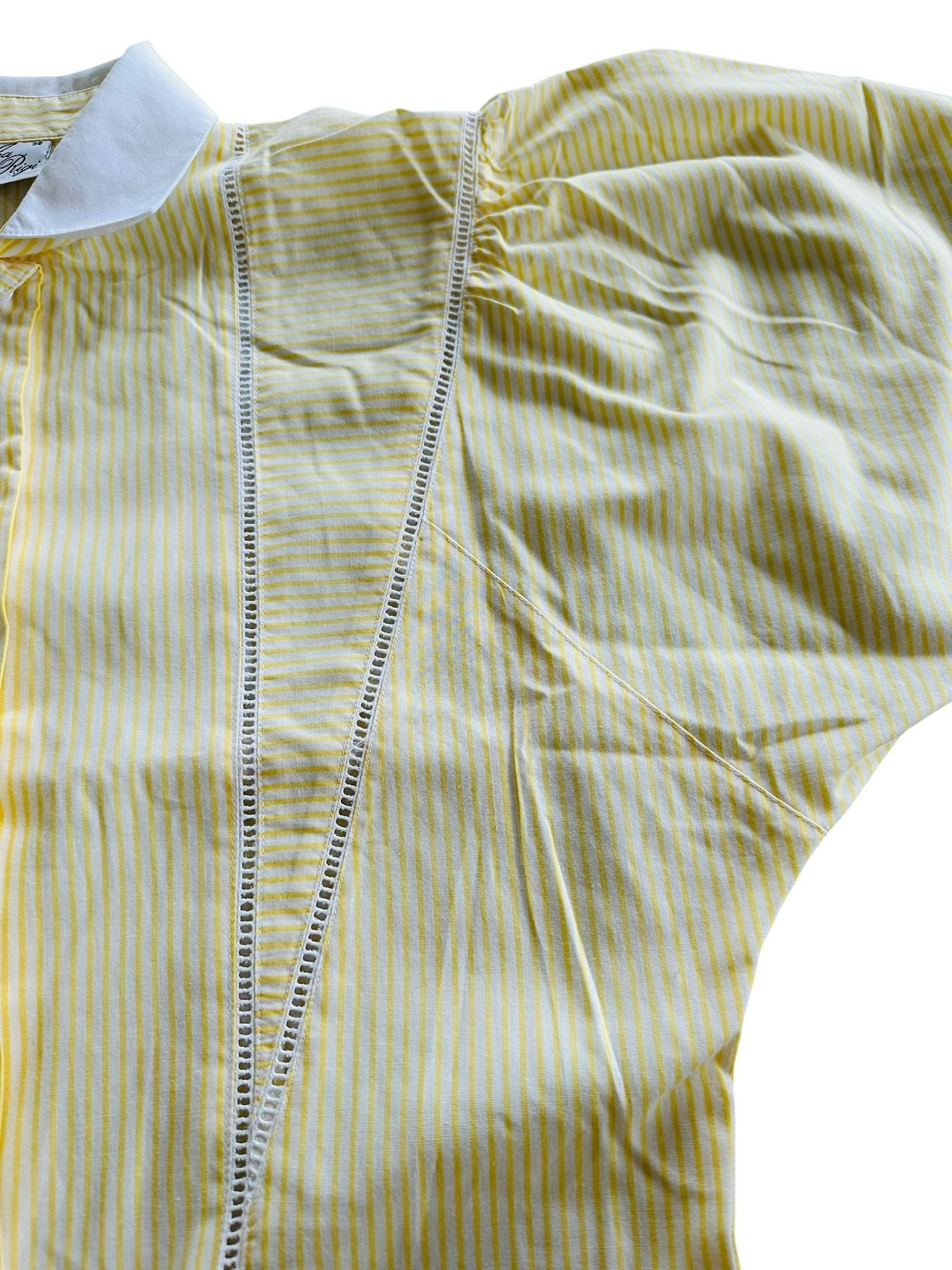 Vintage gulrandig blus