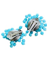 Vintage turkosa clips