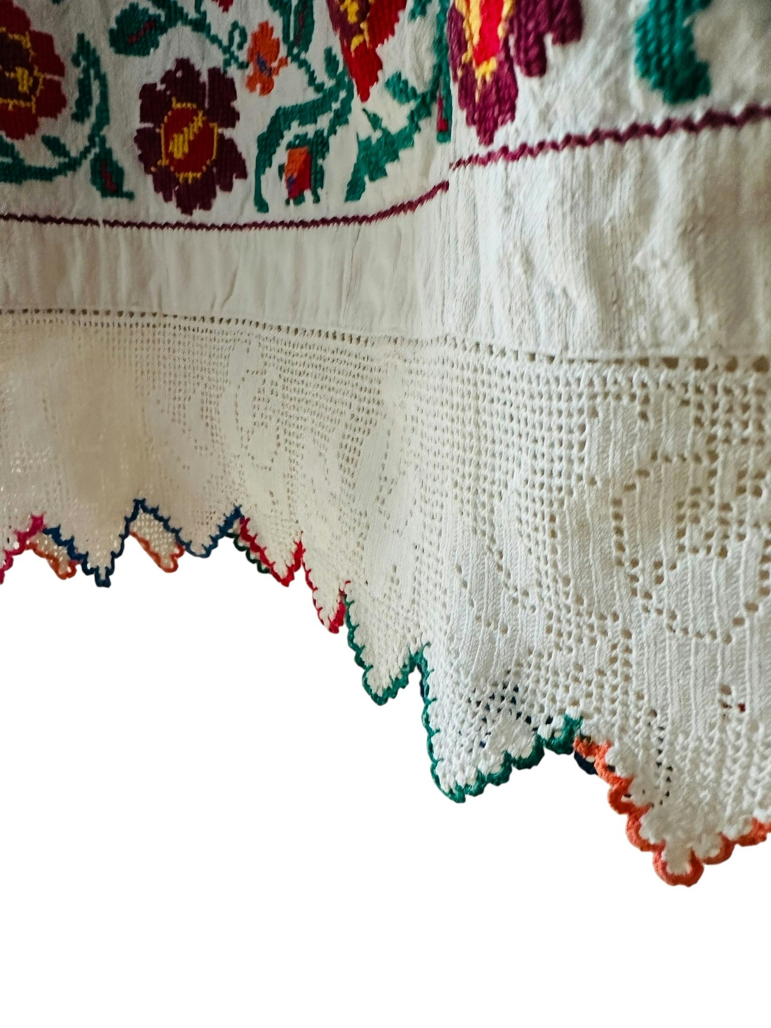 Vintage handbroderad kjol