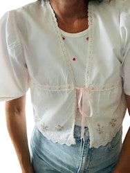 Vintage blus med knyt