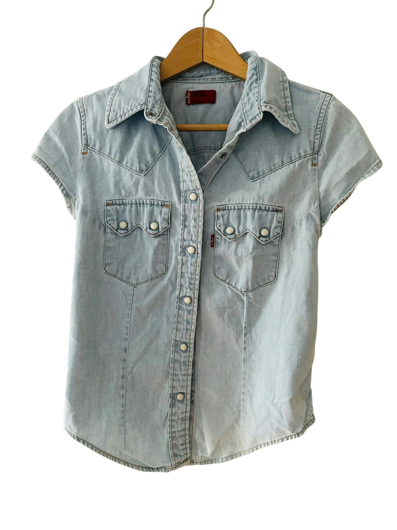 Levi's kortärmad jeansskjorta