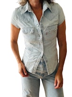 Levi's kortärmad jeansskjorta