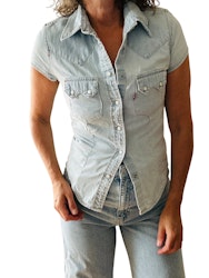 Levi's kortärmad jeansskjorta