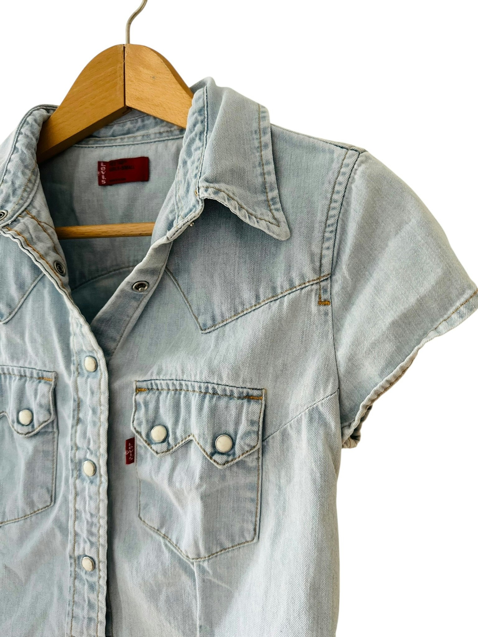 Levi's kortärmad jeansskjorta