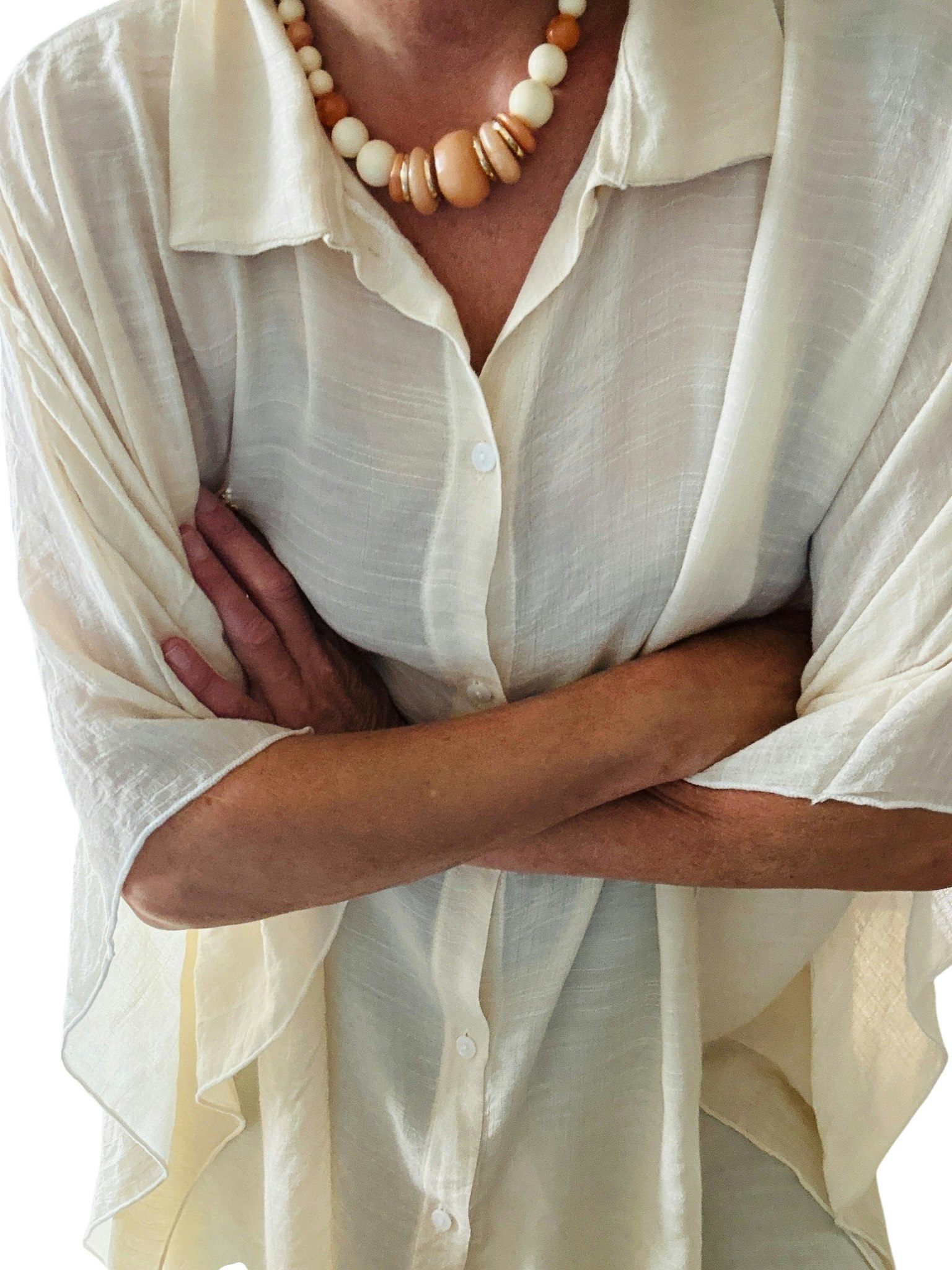 Kaftan med skjortkrage