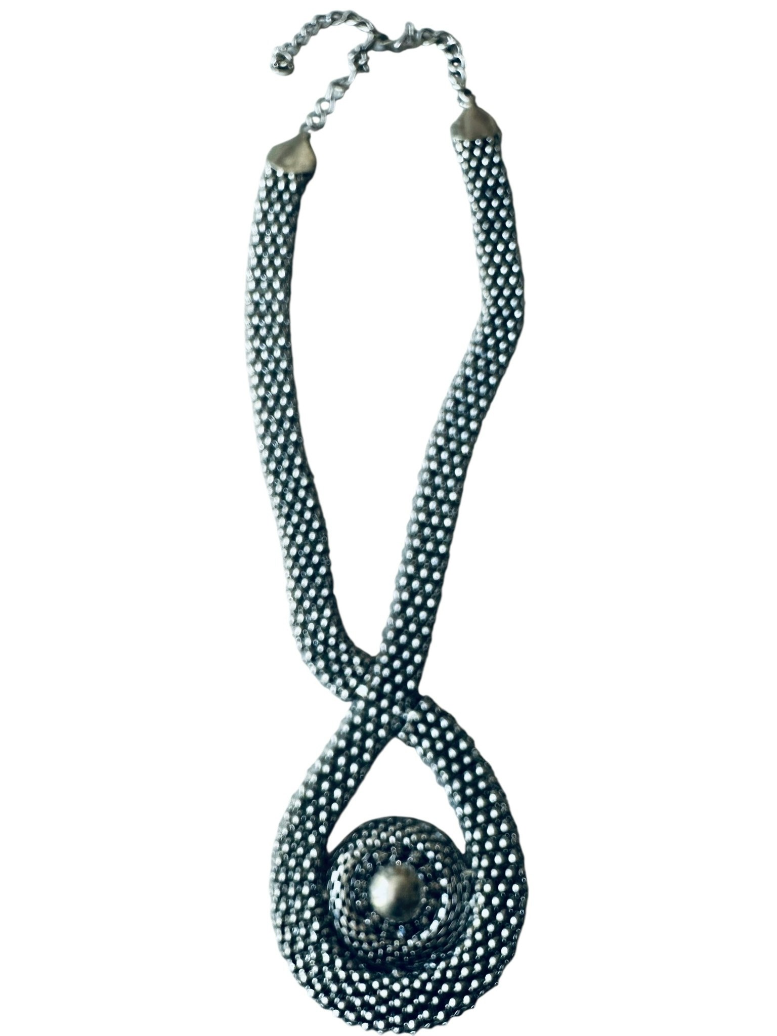 Stort halsband med silverloop