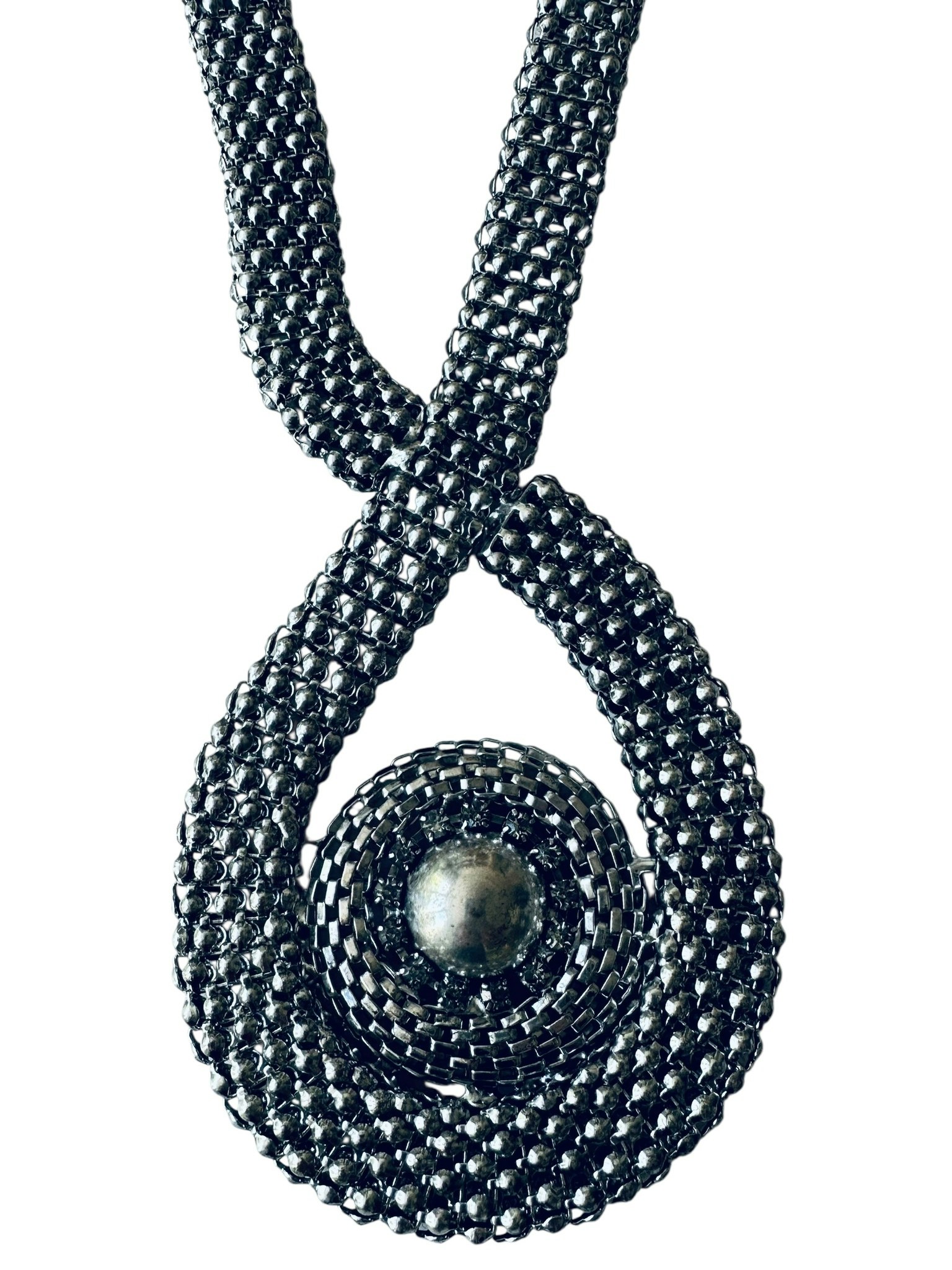 Stort halsband med silverloop