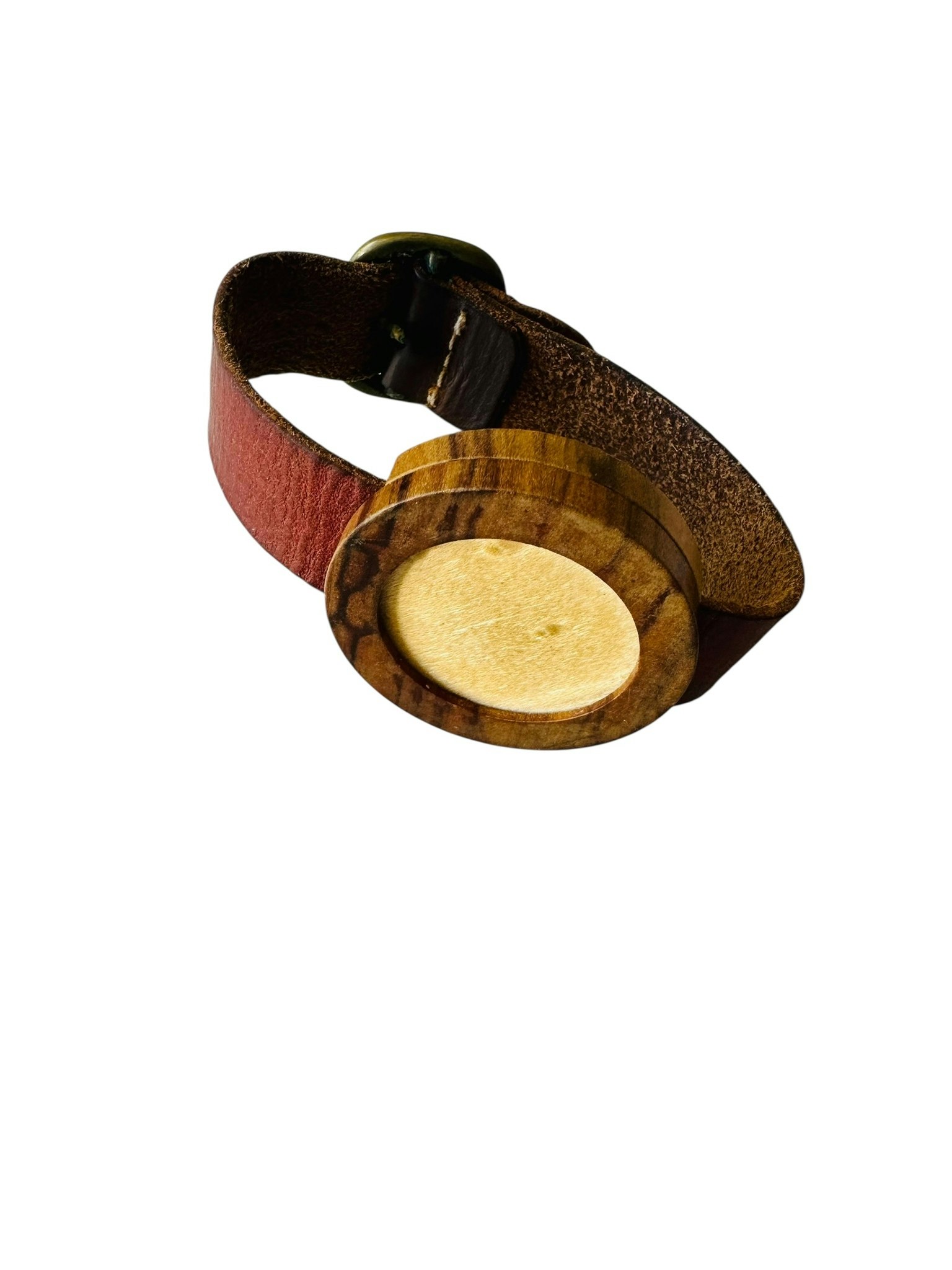 Nullame - armband i läder och trä