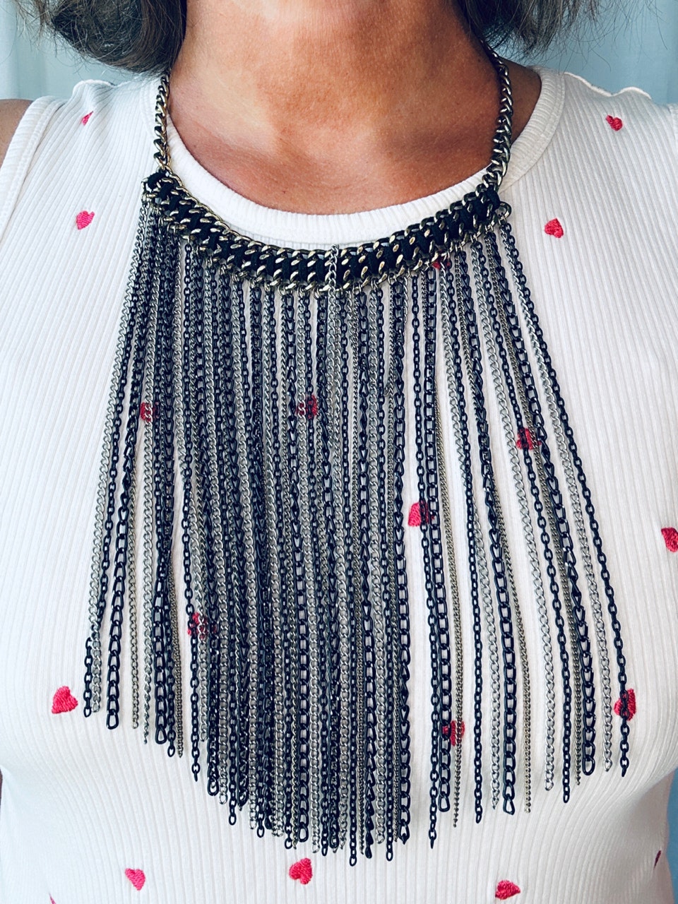 Halsband med kedjor