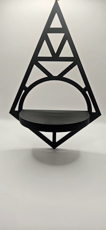 Väggdekoration / Hylla i geometrisk design