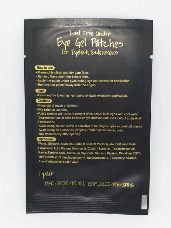 EyePads 50st för fransförlängning och Lash Lift