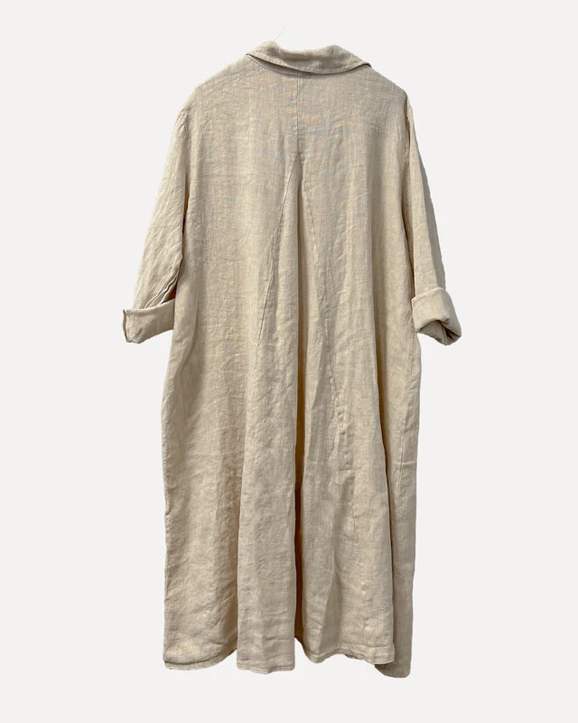 PETUNIA Spring Linen Coat, Beige