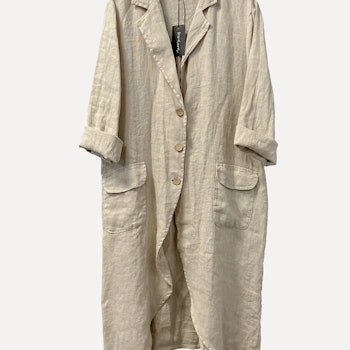 PETUNIA Spring Linen Coat, Beige