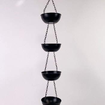 Dekoration svart med 6 koppar
