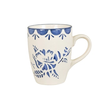 Mugg med dekorativt blommönster