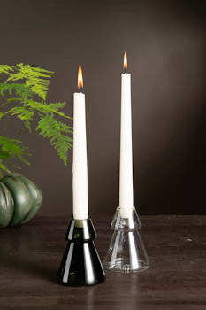 Ljusstake Glas Gran Grön