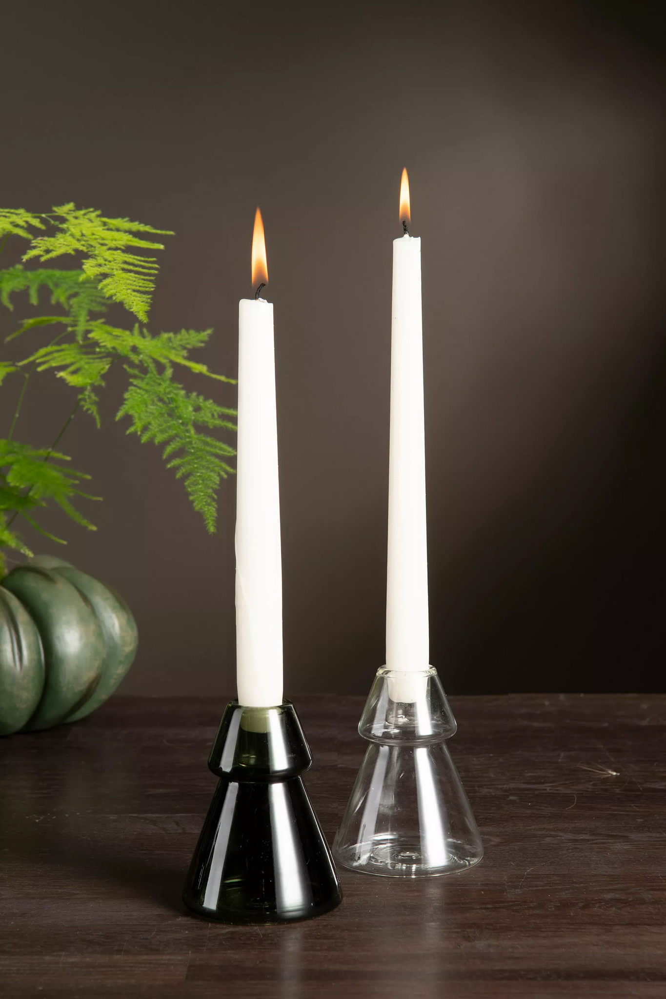 Ljusstake Glas Gran Klar