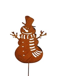 Rostig pinne snögubbe
