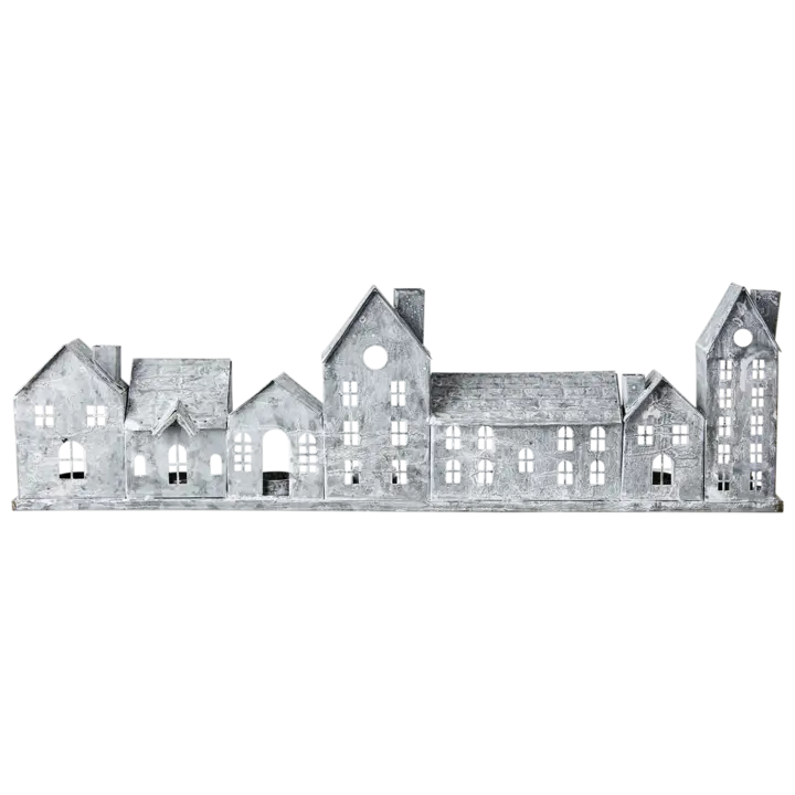 FENIX Ljuslykta hus 3, Grå/vit