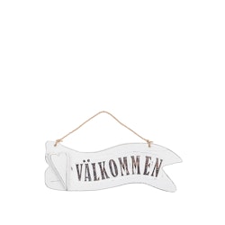 Träskylt ”Välkommen”