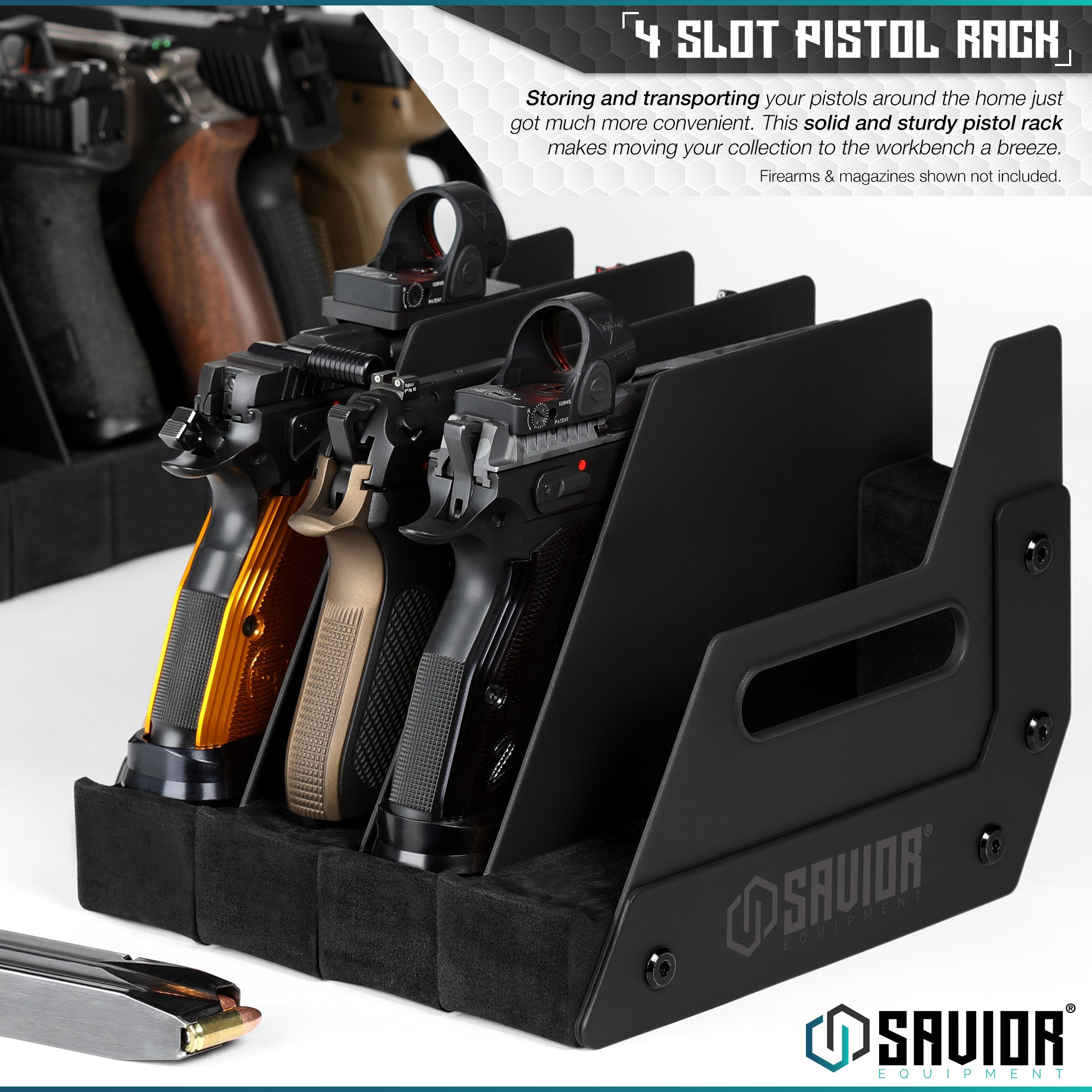Savior 4-Slot Pistol Rack