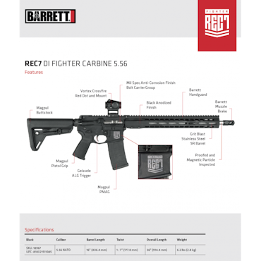 Barrett REC7® DI™ Fighter 16" .223