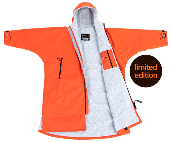 dryrobe® Advance Long Sleeve - Orange / Grey