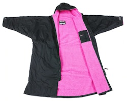 dryrobe® Advance Long Sleeve - Black / Pink