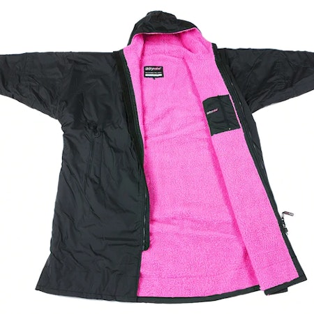 dryrobe® Advance Long Sleeve - Black / Pink