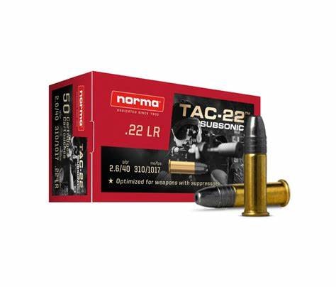 Norma TAC-22 .22lr Subsonic