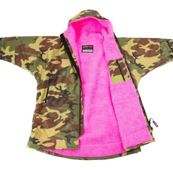 dryrobe® Kids Advance Long Sleeve - Camo / Pink
