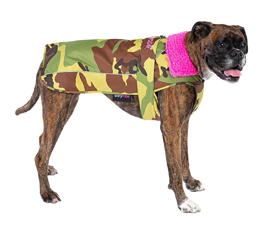 dryrobe® Dog - Camo / Pink