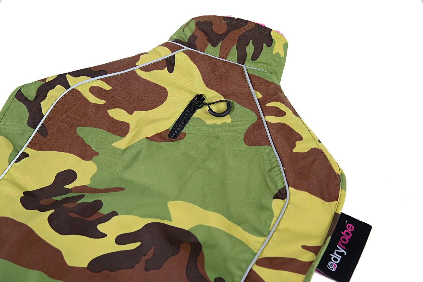 dryrobe® Dog - Camo / Pink