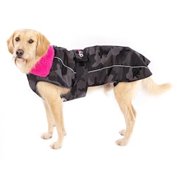 dryrobe® Dog - Black Camo / Pink