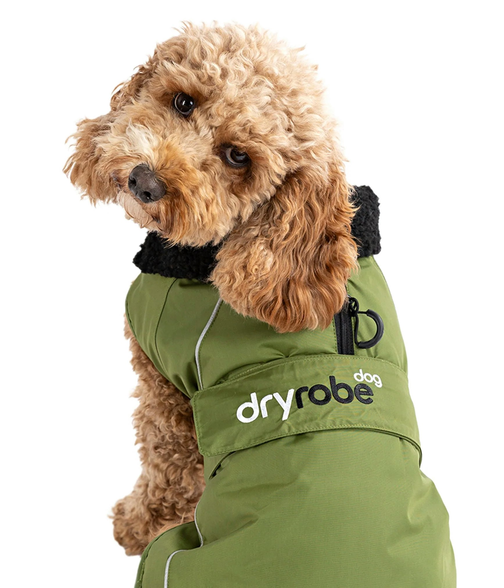 dryrobe® Dog - Forest Green / Black