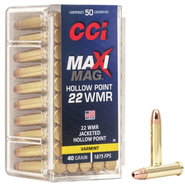 CCI .22 WMR Maxi-Mag JHP 40gr
