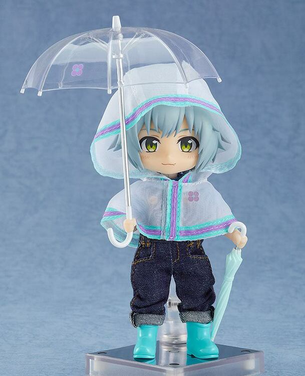 Original Character Parts for Nendoroid Doll Figures Outfit Set Rain Poncho - White