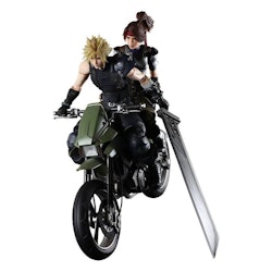 Final Fantasy VII Remake Play Arts Kai Action Figures & Vehicle Jessie, Cloud & Bike (Square Enix)