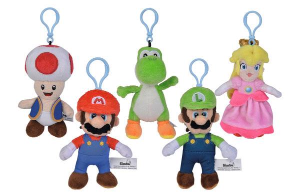 Super Mario Plush Keychains All Stars (Simba)
