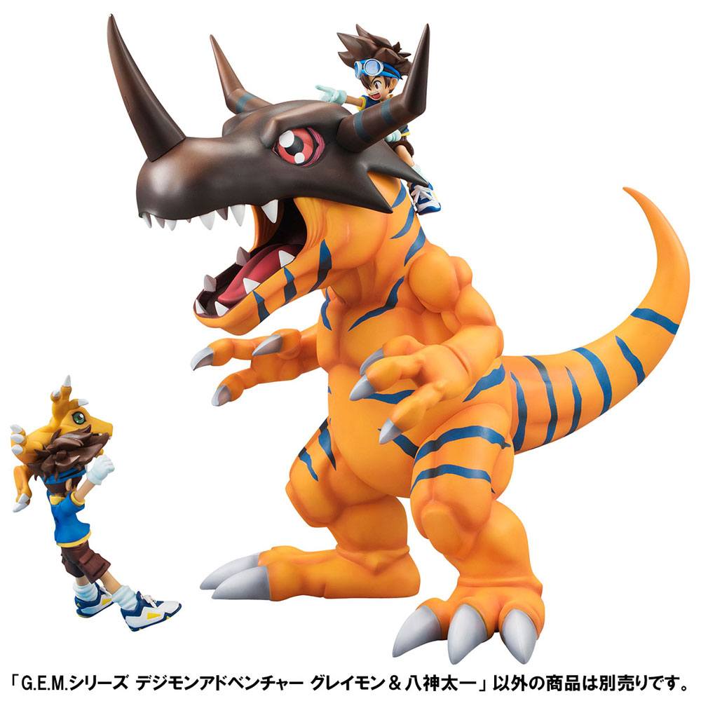 Digimon Adventure G.E.M. Series Figure Greymon & Taichi (Megahouse)
