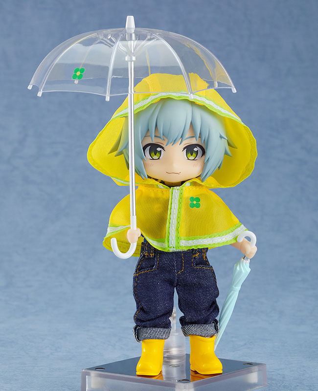 Original Character Parts for Nendoroid Doll Figures Outfit Set Rain Poncho - Yellow