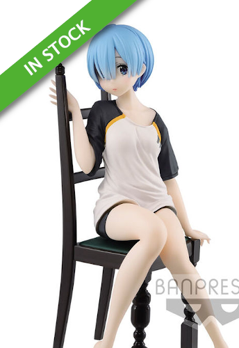 Re:Zero Starting Life in Another World Relax Time Figure Rem T-Shirt ver. (Banpresto)