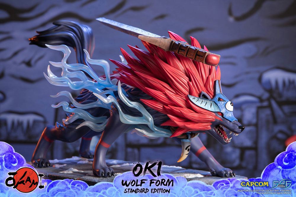 Okami Figure Oki Wolf Form (First 4 Figures)