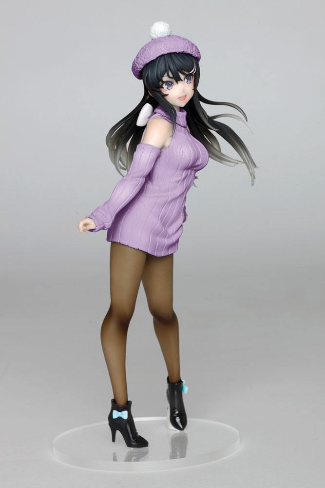 Rascal Does Not Dream of Bunny Girl Senpai Figure Mai Sakurajima Knit One-piece Ver. (Taito)