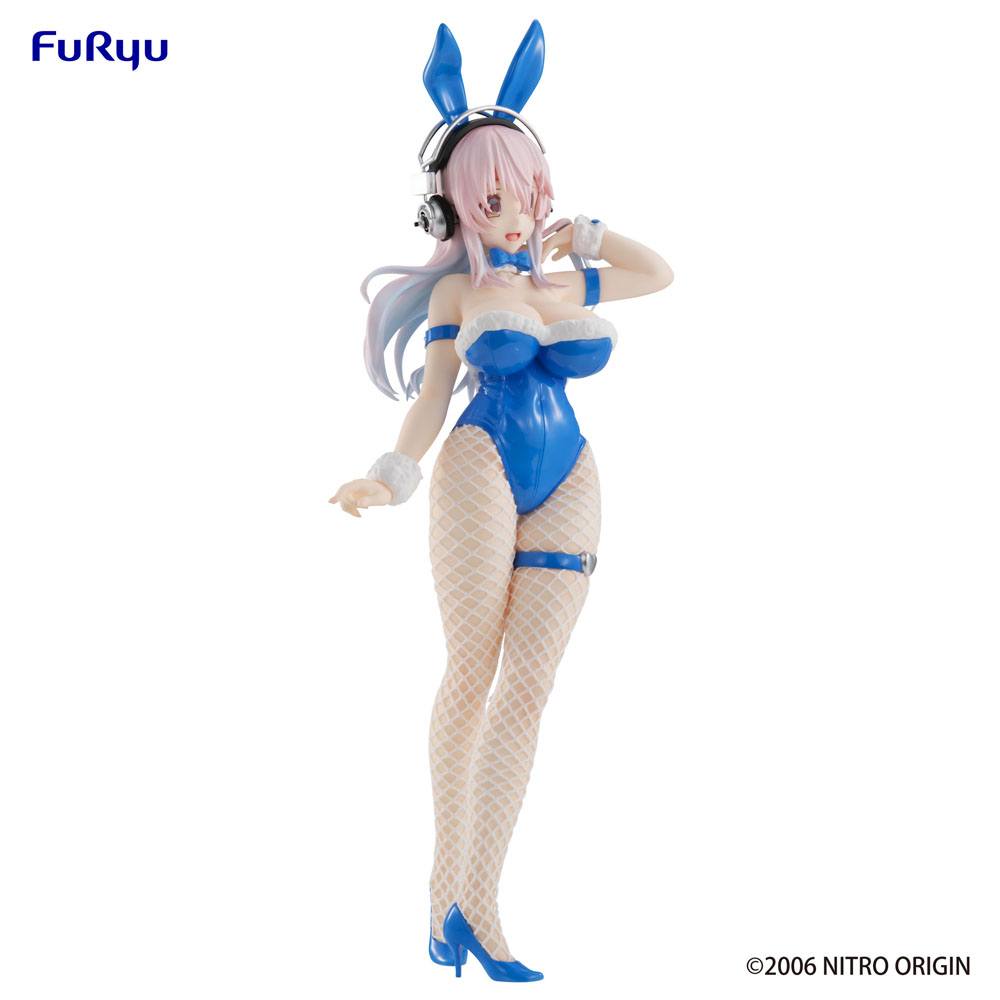 Super Sonico BiCute Bunnies Figure Super Sonico Blue Rabbit Ver. (FuRyu)