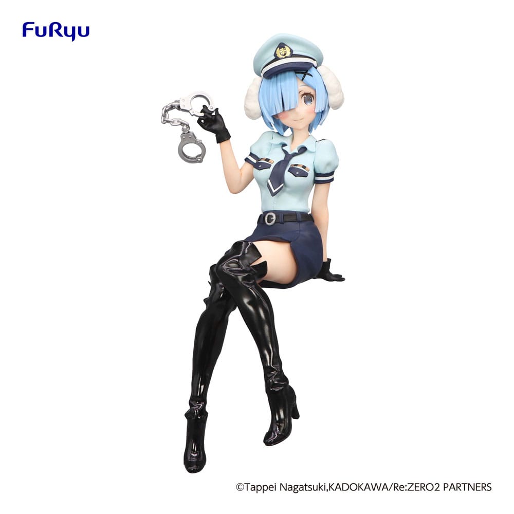Re:Zero Starting Life in Another World Noodle Stopper Figure Rem Police Officer Cap with Dog Ears (FuRyu)