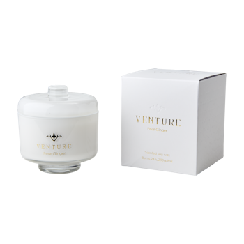 VENTURE Doftljus Pear & ginger, Vit