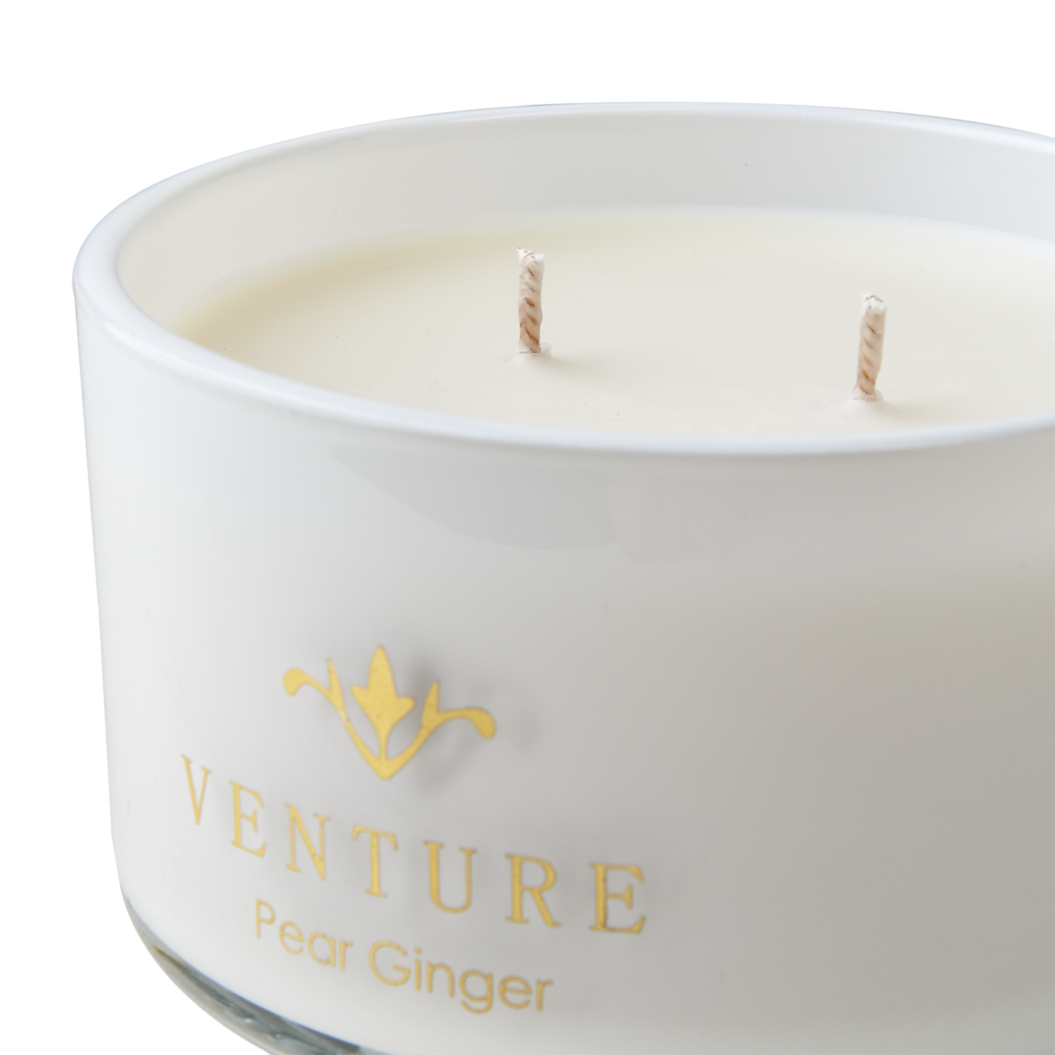 VENTURE Doftljus Pear & ginger, Vit